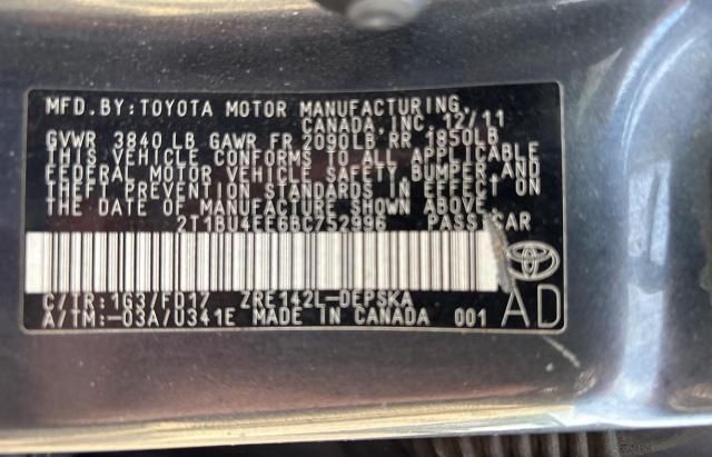 2011 Toyota Corolla Base
