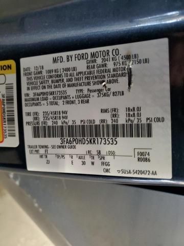 2019 Ford Fusion SE