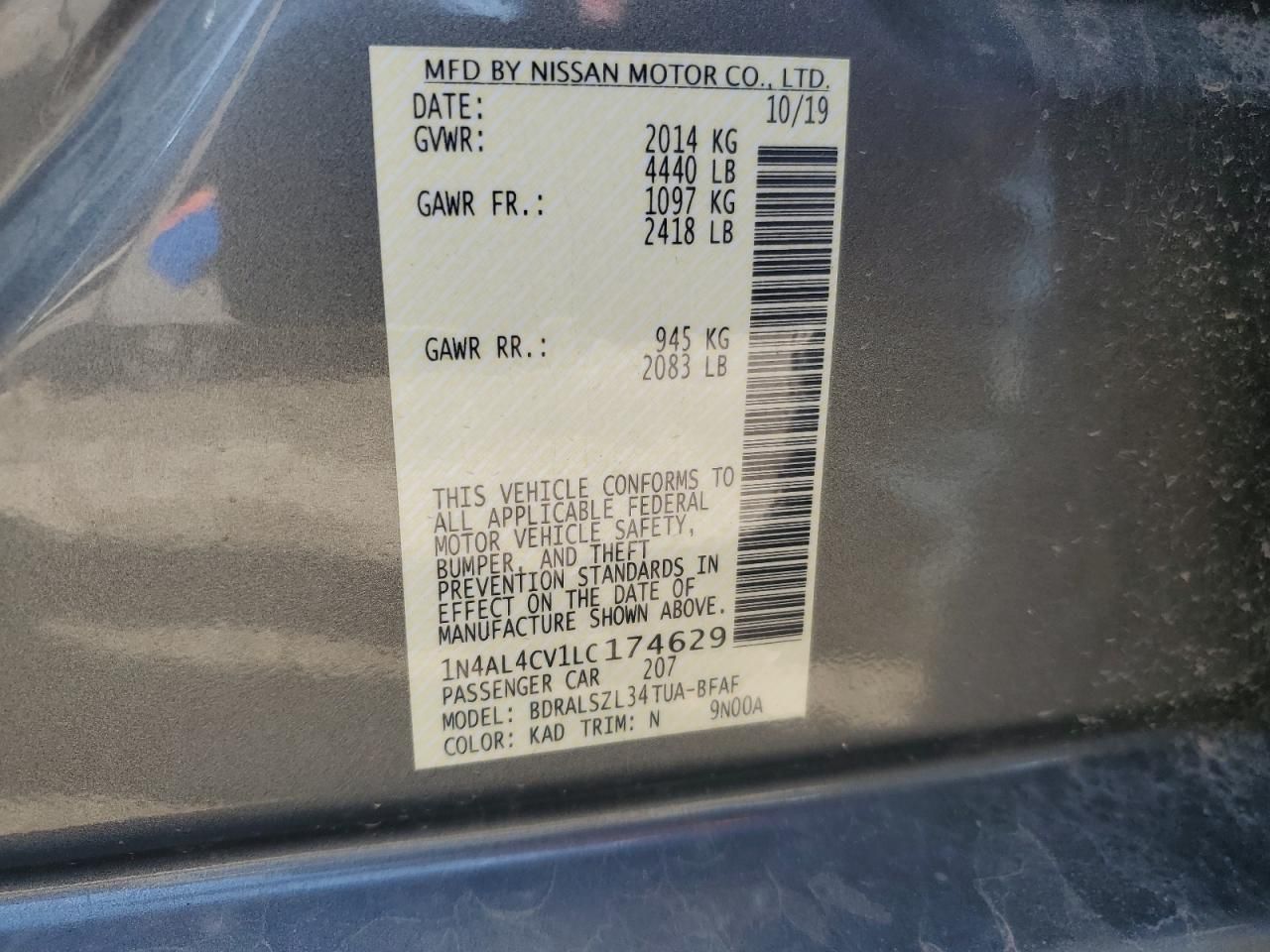 2020 Nissan Altima sr