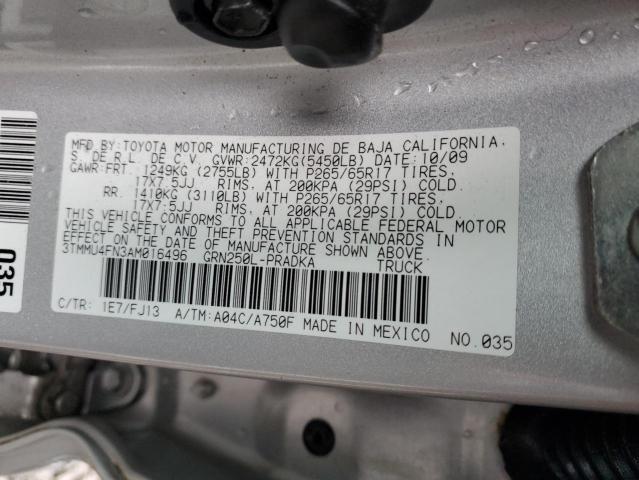 2010 Toyota Tacoma Double cab Long bed