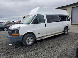 Salvage trucks for sale at Eugene, OR auction: 2005 Chevrolet Express G3500