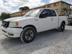 Salvage trucks for sale at Opa Locka, FL auction: 2005 Ford F150