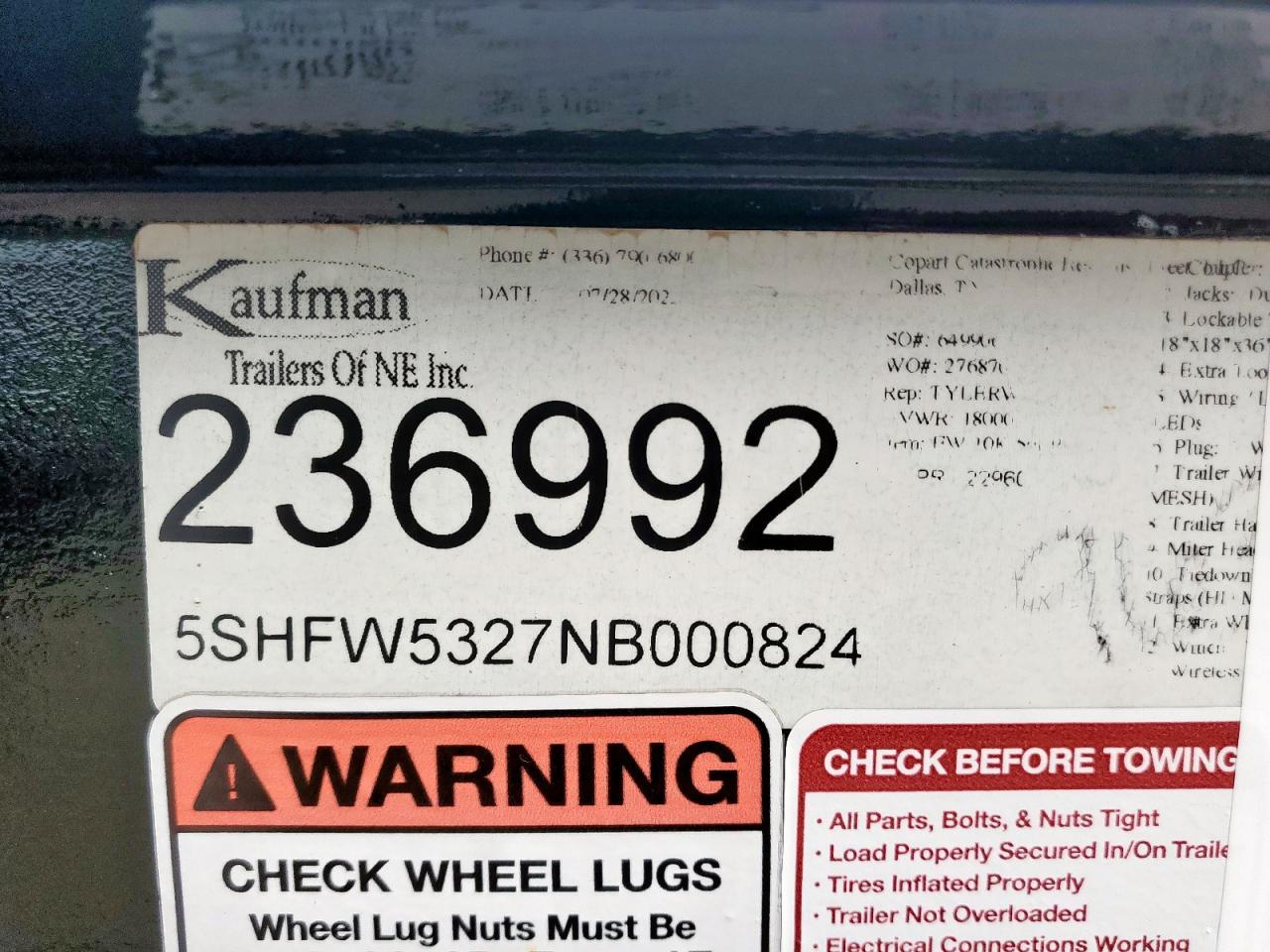 2022 Kaufman Car Carrier