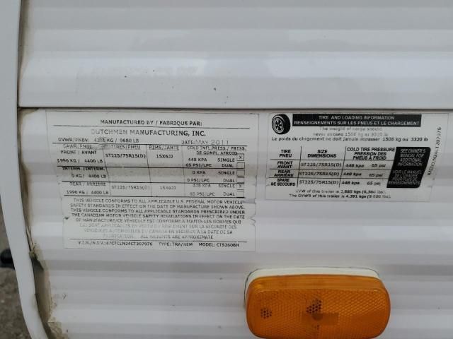 2012 Coleman Travel Trailer