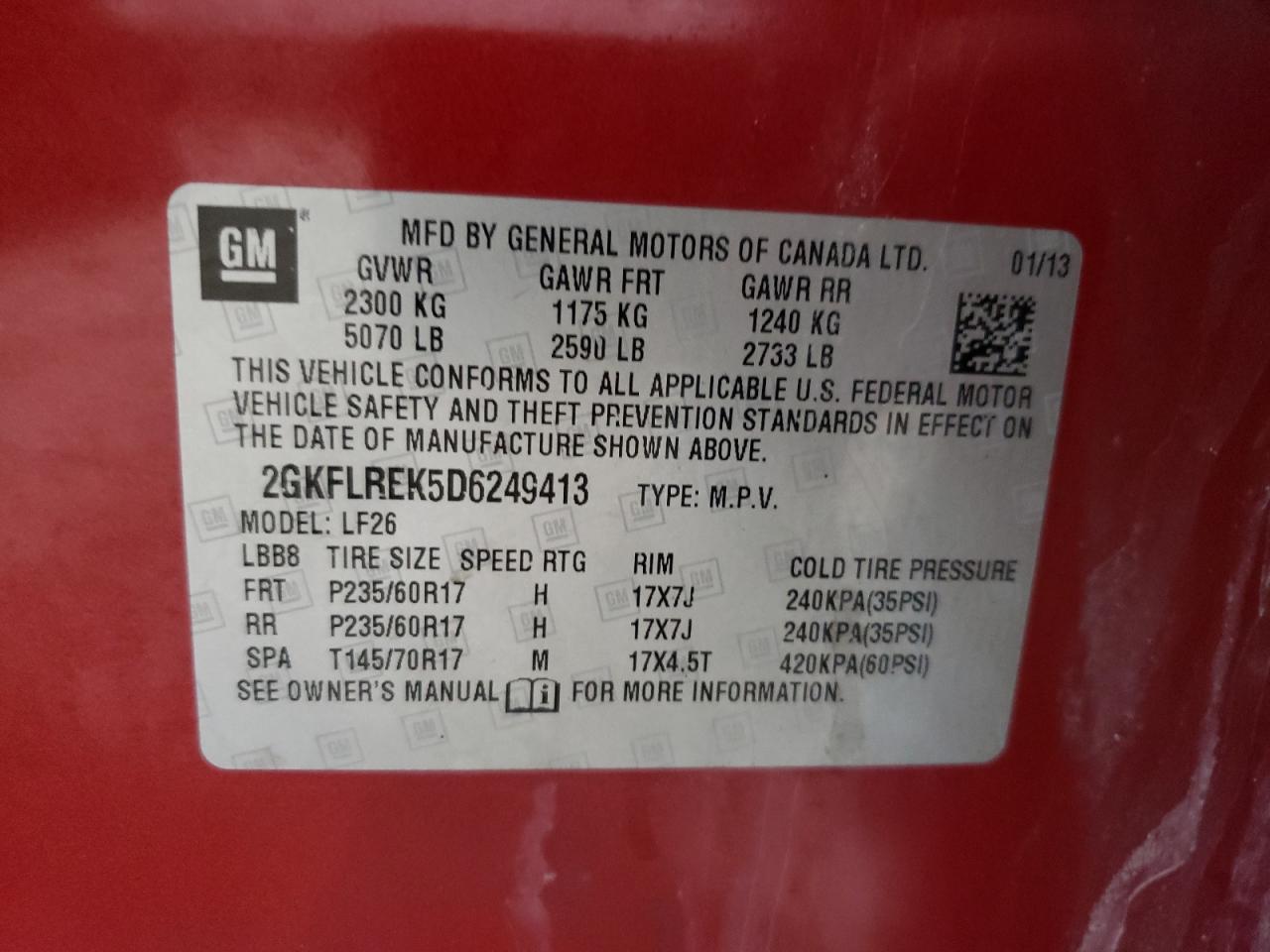 2013 GMC Terrain sle