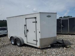 Salvage trucks for sale at Florence, MS auction: 2021 Carry-On 7X14CGCM Enclosed Cargo Trailer