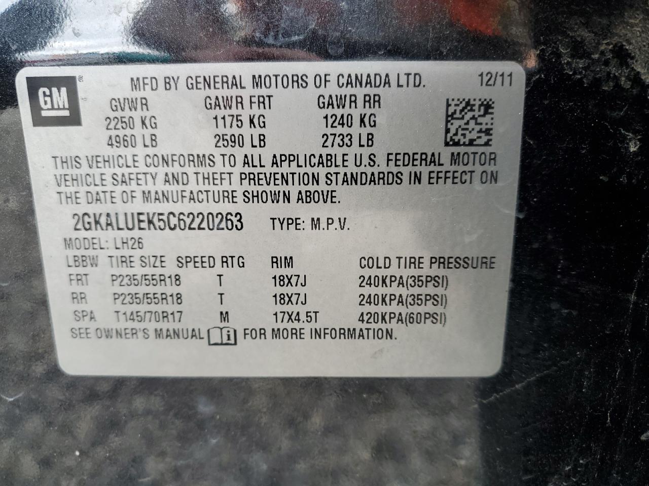 2012 GMC Terrain slt
