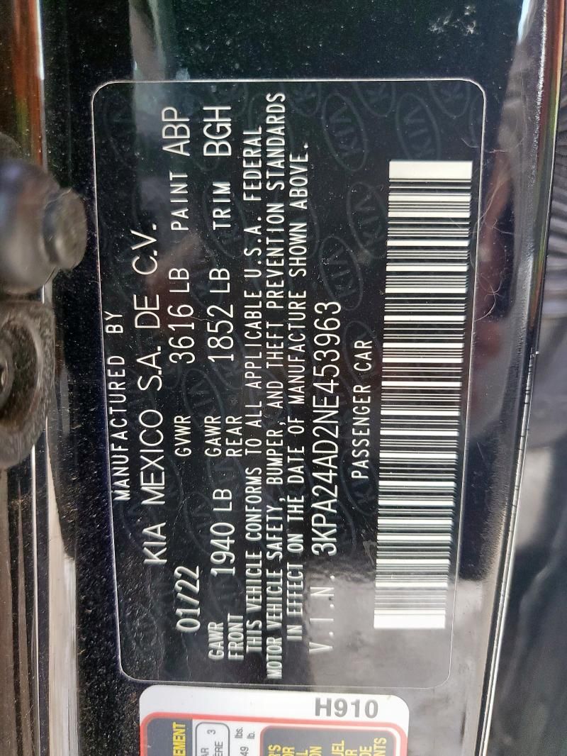 2022 KIA Rio LX