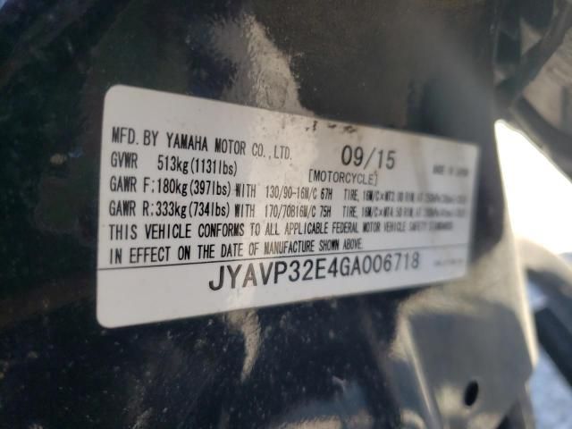 2016 Yamaha XVS1300 CT