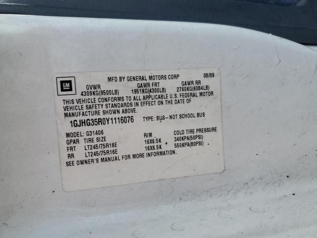 2000 GMC Savana G3500