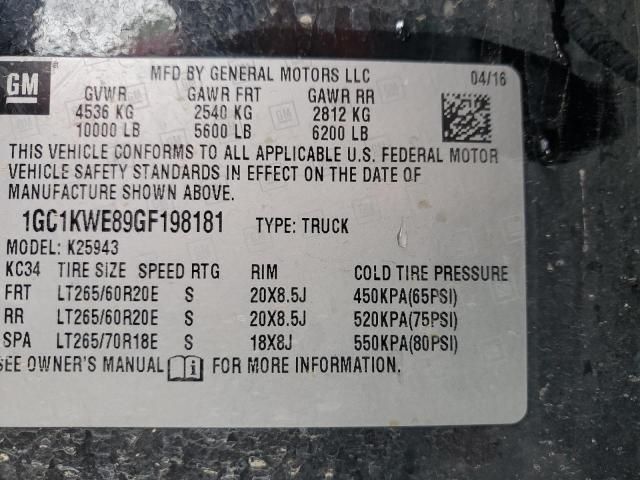 2016 Chevrolet Silverado K2500 Heavy Duty LTZ
