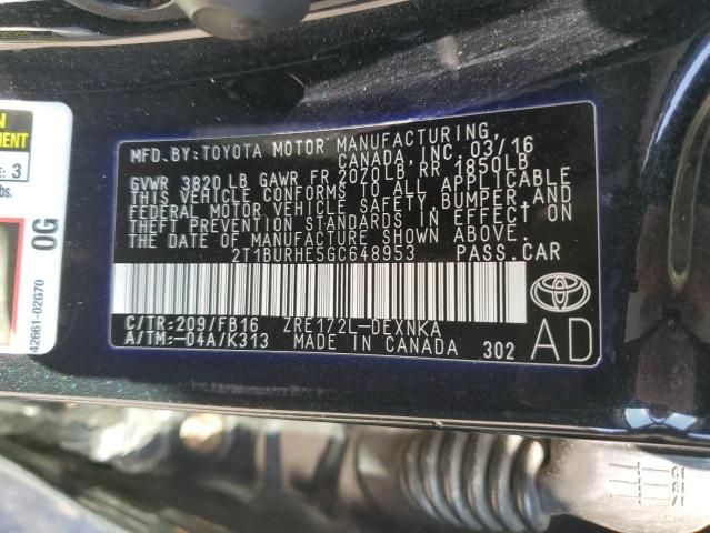 2016 Toyota Corolla L