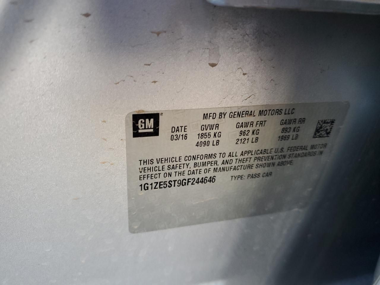 2016 Chevrolet Malibu lt