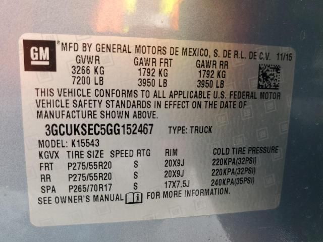 2016 Chevrolet Silverado K1500 LTZ