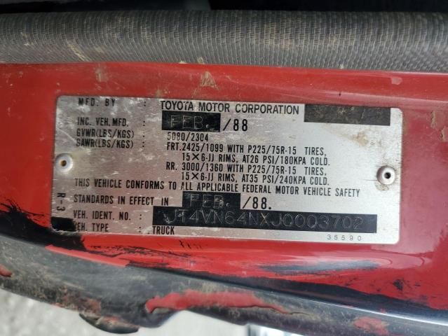 1988 Toyota Pickup Long BED VN64 DLX