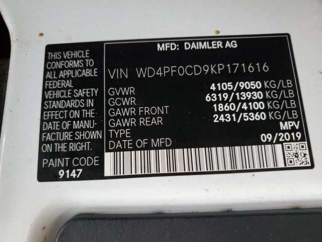 2019 Mercedes-Benz Sprinter 2500/3500