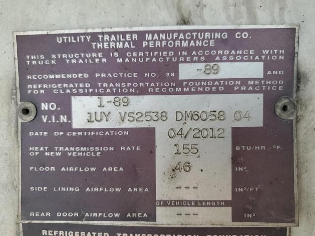 2013 Utility Refrigerated Van Trailer