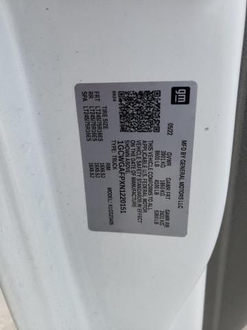 2022 Chevrolet Express G2500