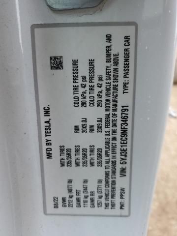2022 Tesla Model 3