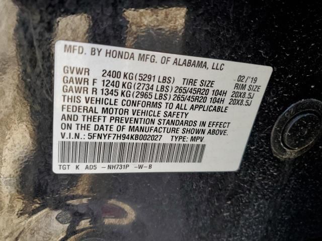 2019 Honda Passport Touring