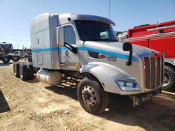 Salvage trucks for sale at Chatham, VA auction: 2015 Peterbilt 579 Semi Truck