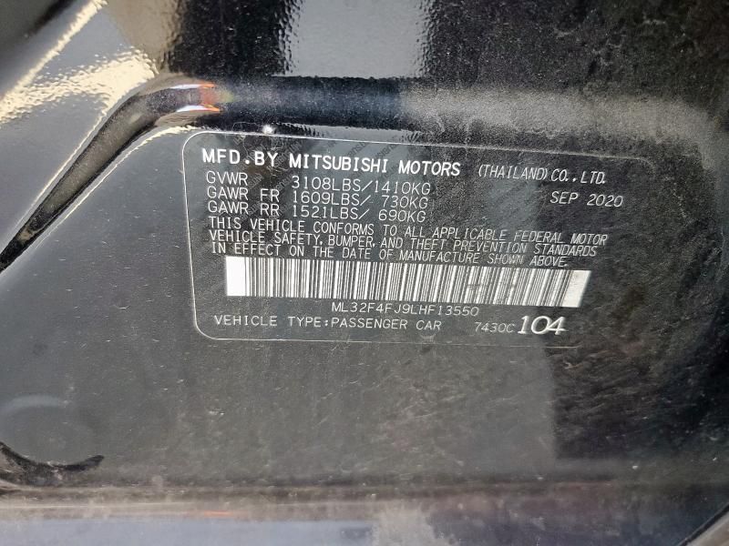2020 Mitsubishi Mirage G4 SE