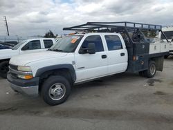 Salvage trucks for sale at Sun Valley, CA auction: 2001 Chevrolet Silverado C3500