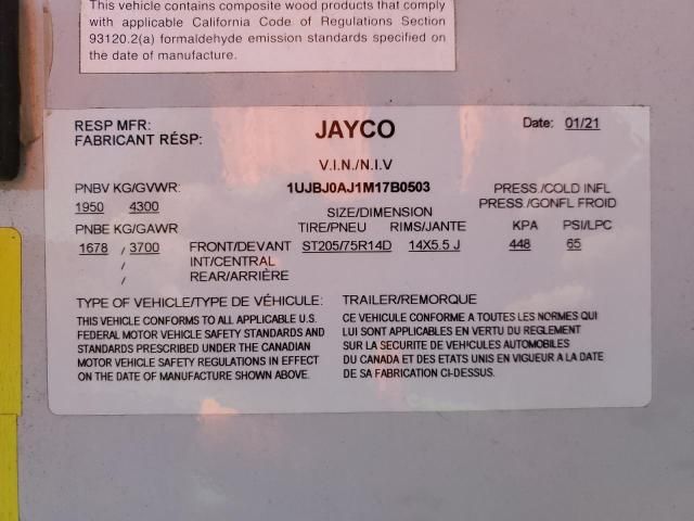 2021 Jaycee Travel Trailer
