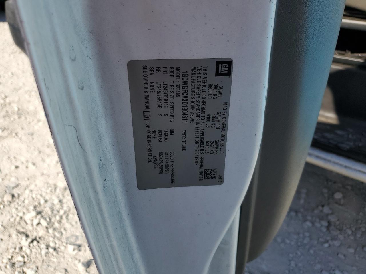 2013 Chevrolet Express G2500