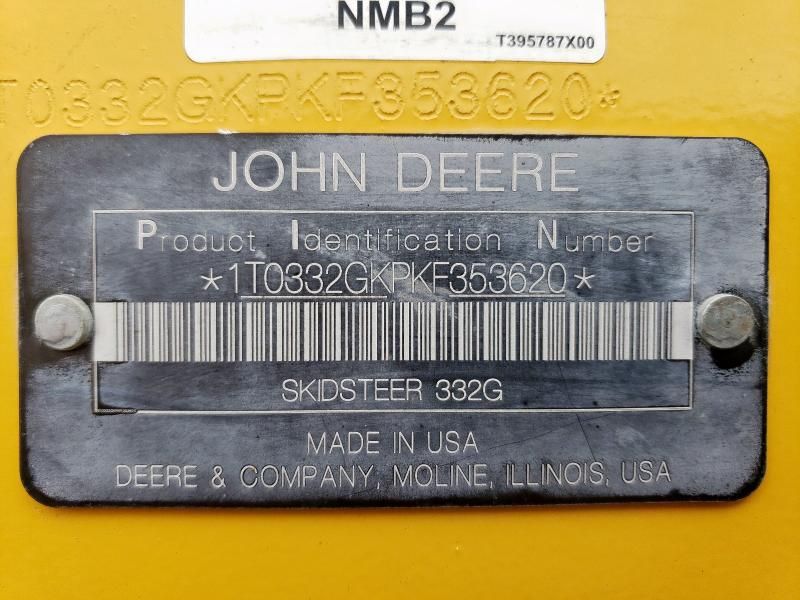 2019 John Deere 332G Skid Steer Loader