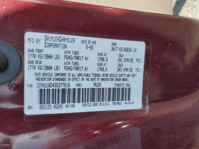 2003 Dodge RAM 1500 ST