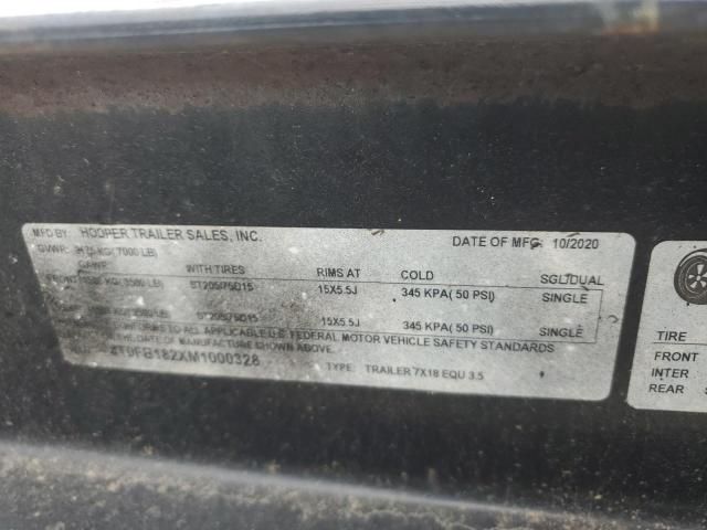 2021 Hooper Equipment Trailer