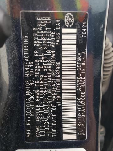 2017 Toyota Camry le