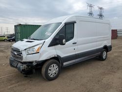 Salvage trucks for sale at Elgin, IL auction: 2015 Ford Transit T-250