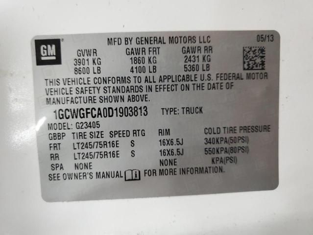 2013 Chevrolet Express G2500