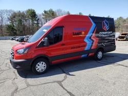 Salvage trucks for sale at Exeter, RI auction: 2020 Ford Transit T-350