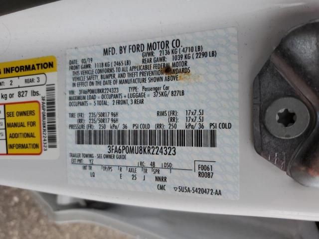 2019 Ford Fusion sel