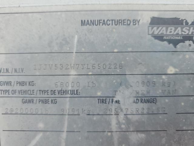 2000 Wabash DRY Van Trailer