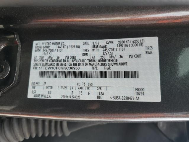 2017 Ford F150 Supercrew