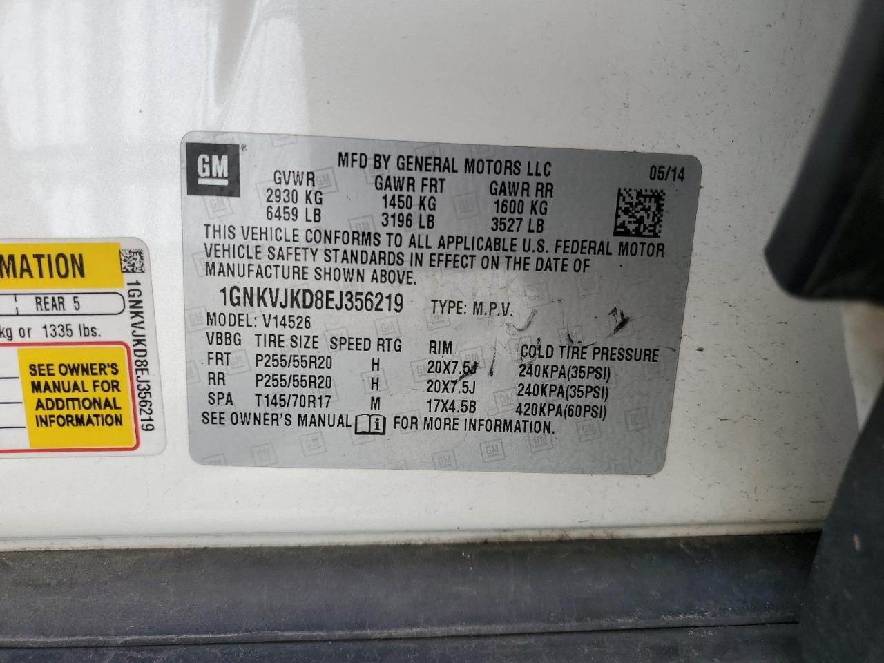 2014 Chevrolet Traverse ltz