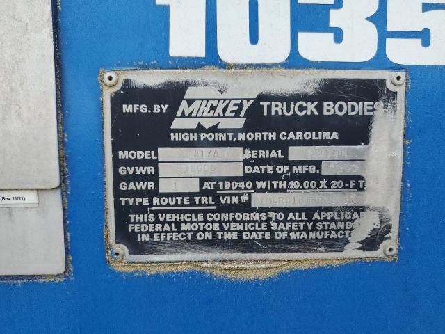 1993 Mickey AT/A Delivery Trailer