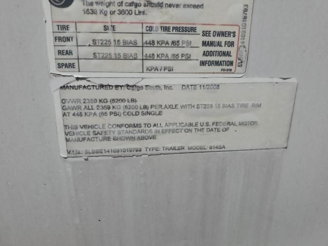 2009 Cargosouth 2009 Cargo South 614SA Enclosed Cargo Trailer