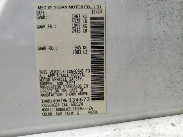 2021 Nissan Altima SV