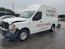 Salvage trucks for sale at Orlando, FL auction: 2017 Nissan NV 2500 S