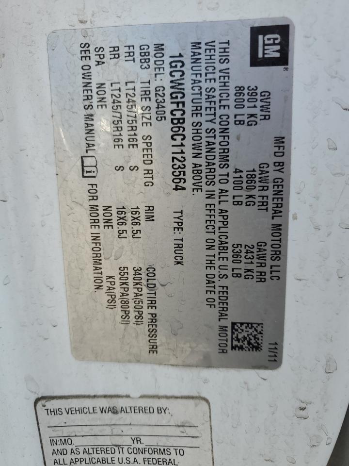 2012 Chevrolet Express G2500