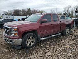 Salvage trucks for sale at Chalfont, PA auction: 2015 Chevrolet Silverado K1500 LT