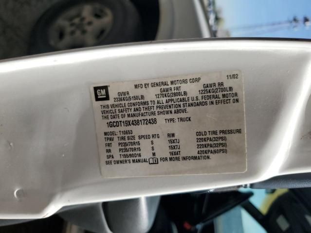 2003 Chevrolet S Truck S10