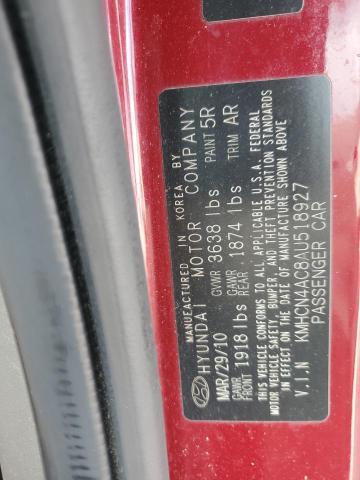 2010 Hyundai Accent gls