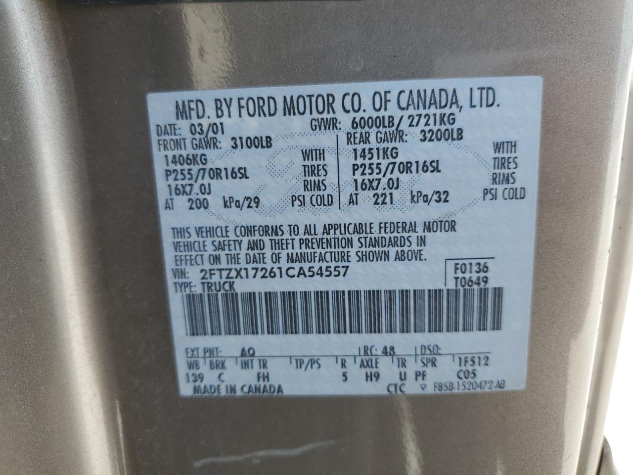 2001 Ford F150