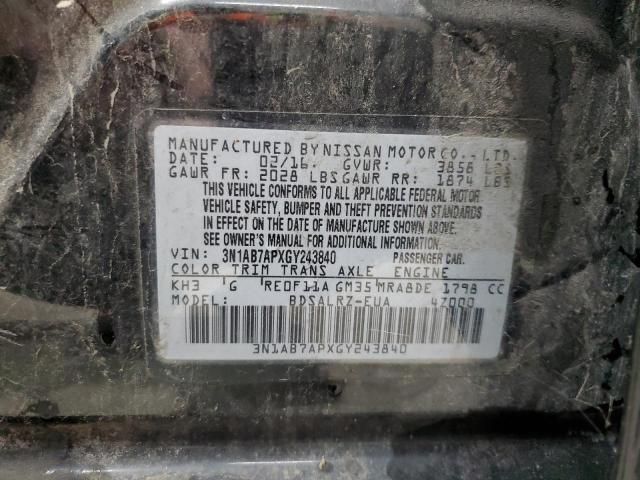 2016 Nissan Sentra S